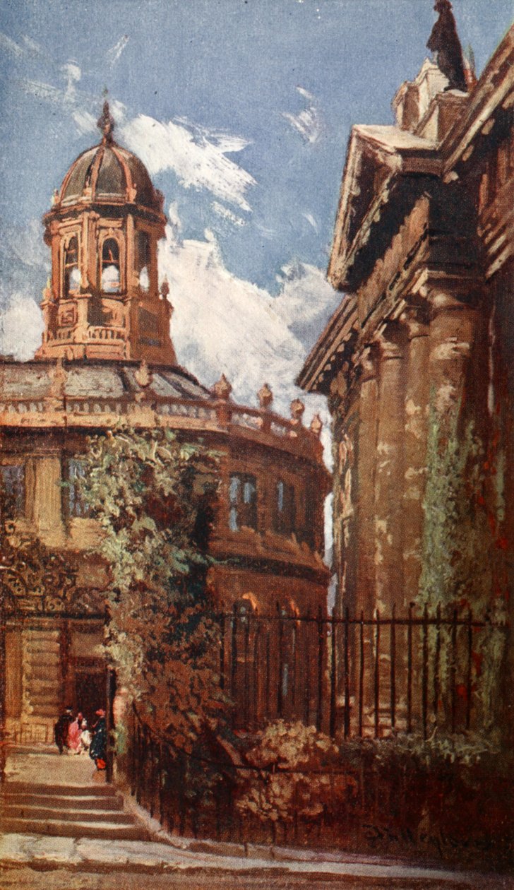 O Teatro Sheldonian e os Edifícios Old Clarendon, 1903 de John Fulleylove