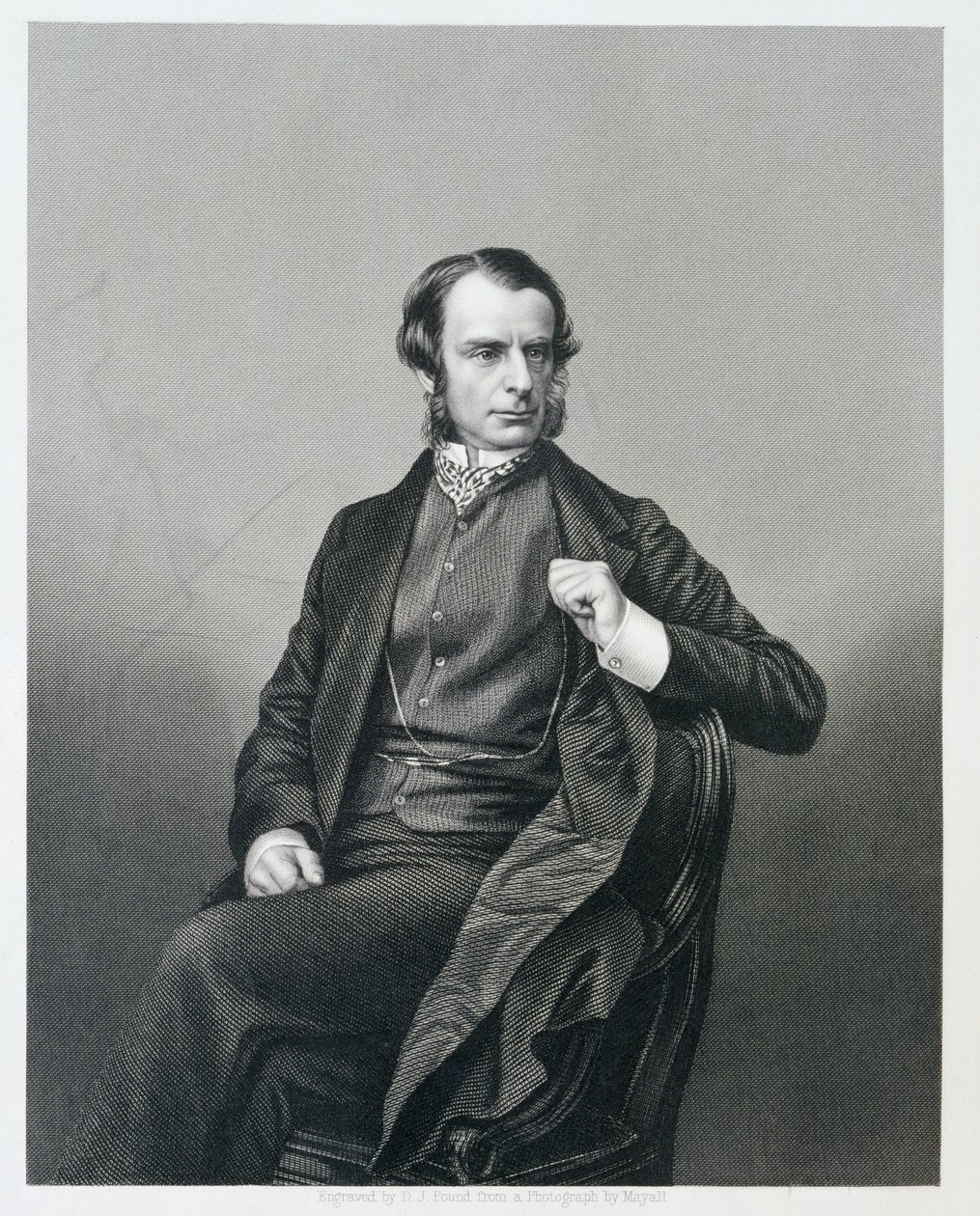 Reverendo Charles Kingsley, de "A Galeria dos Retratos de Personagens Eminentes", 1861 (gravura em aço) de John Jabez Edwin Paisley Mayall