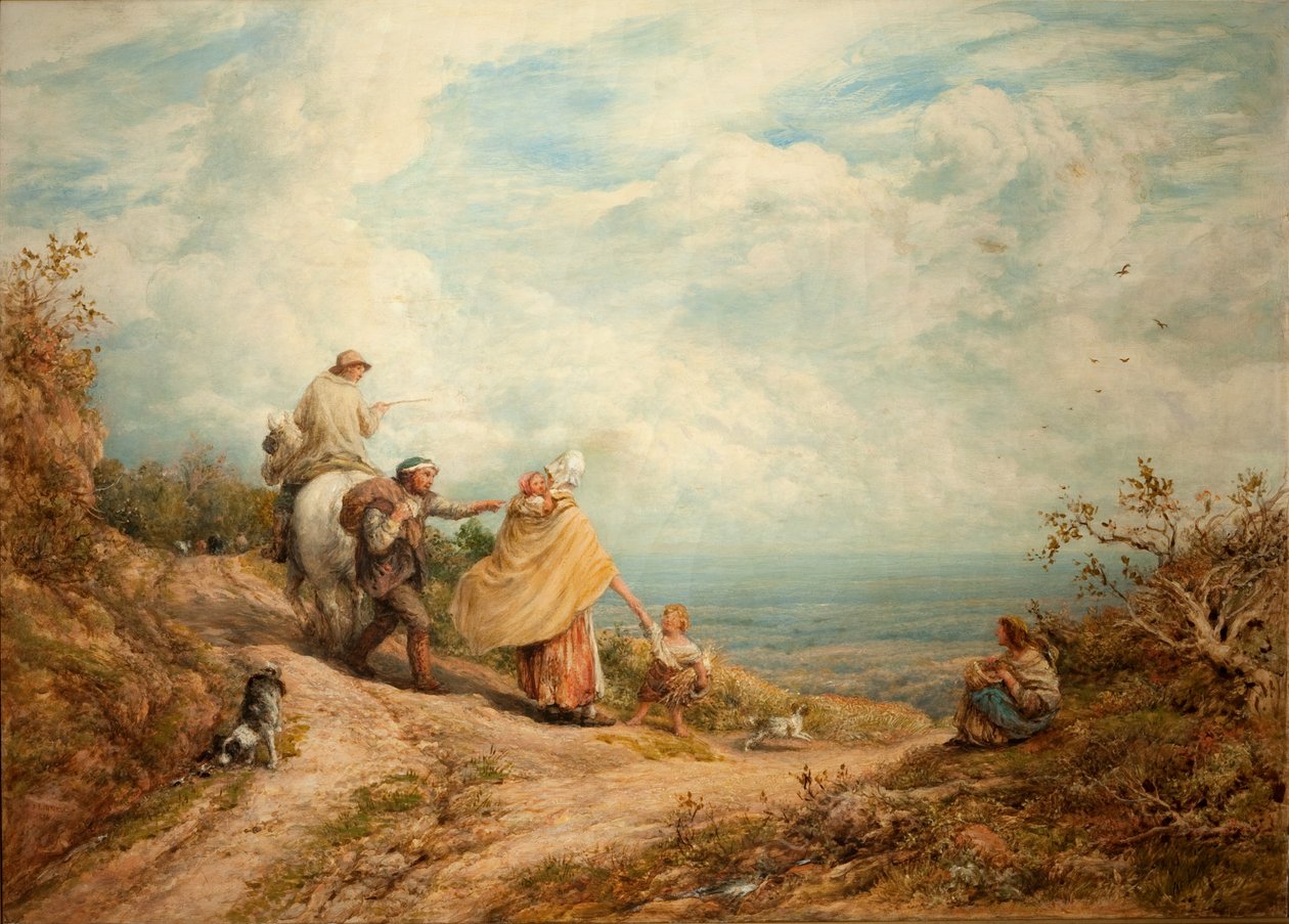 Apontando o caminho, 1874 de John Linnell