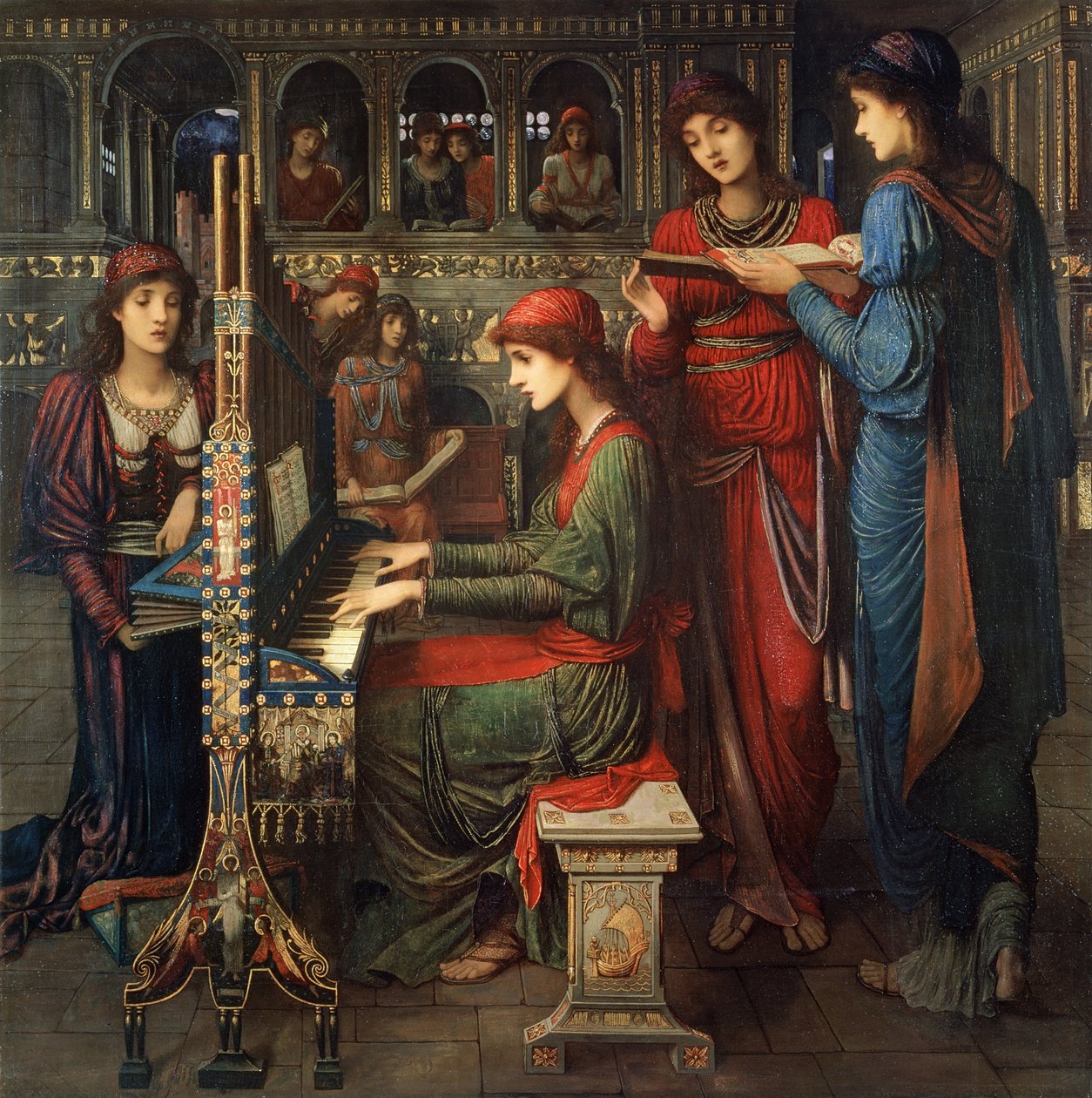 St. Cecilia, 1897 de John Melhuish Strudwick