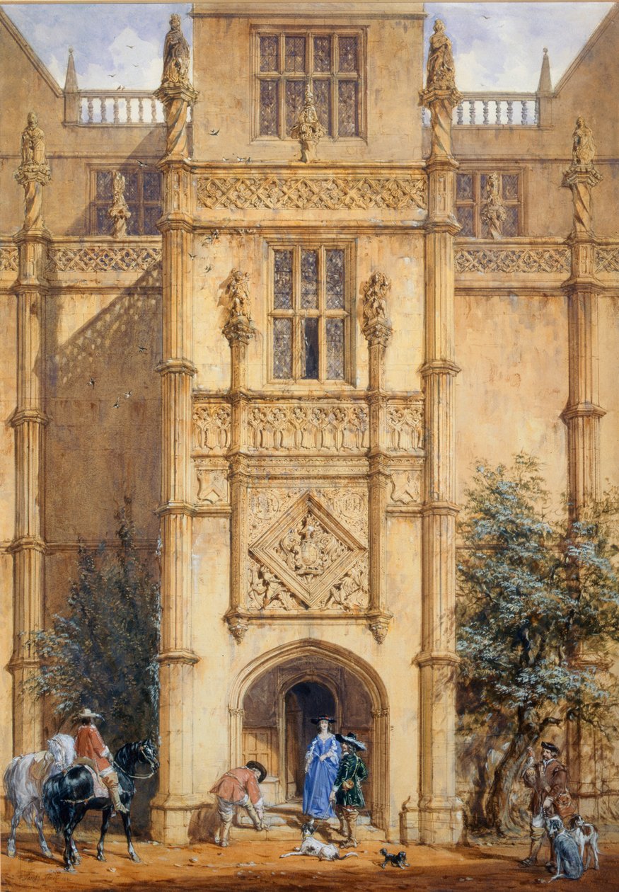 Varanda em Montacute, 1842 de John Nash