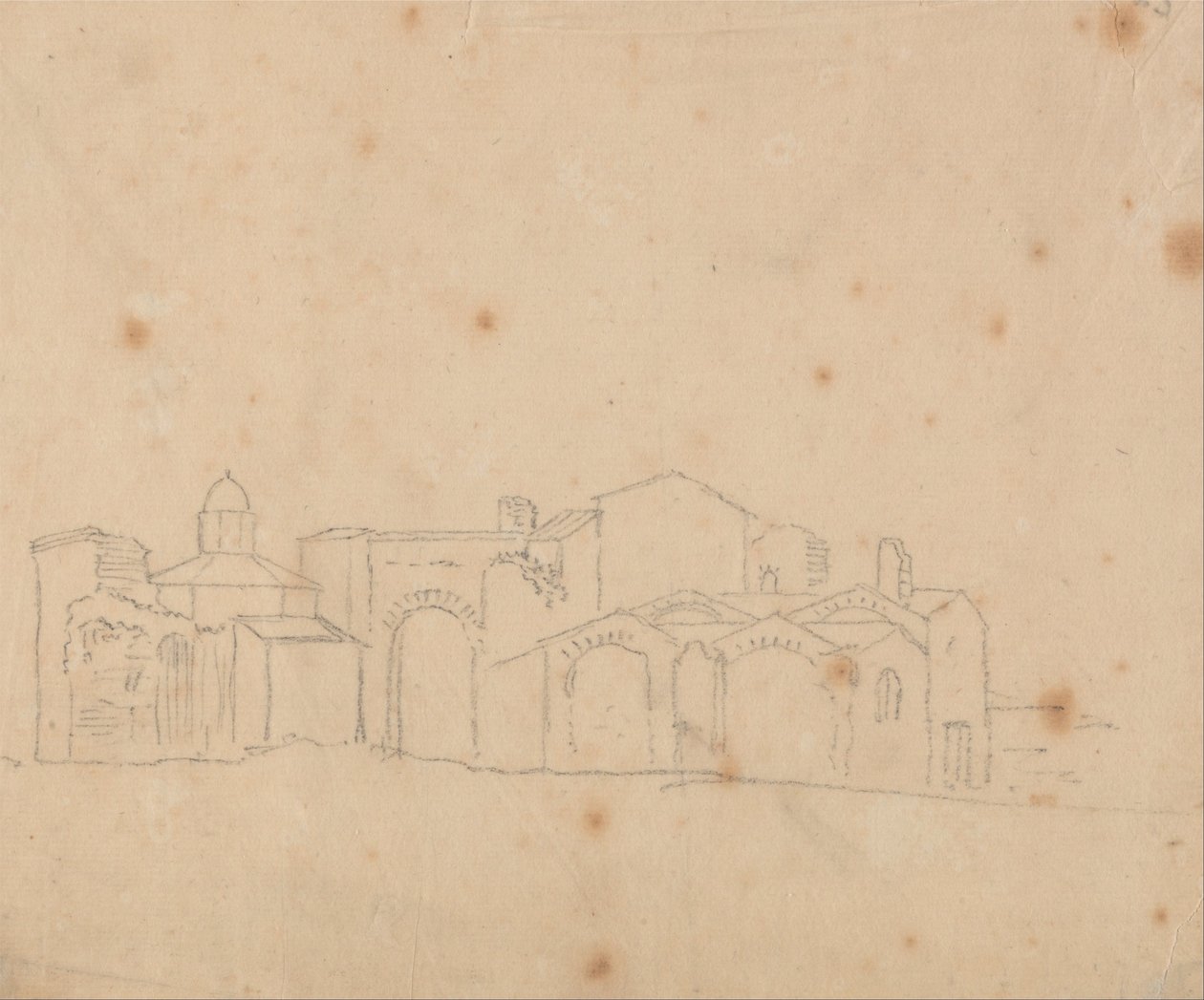 Banhos de Diocleciano de John Robert Cozens