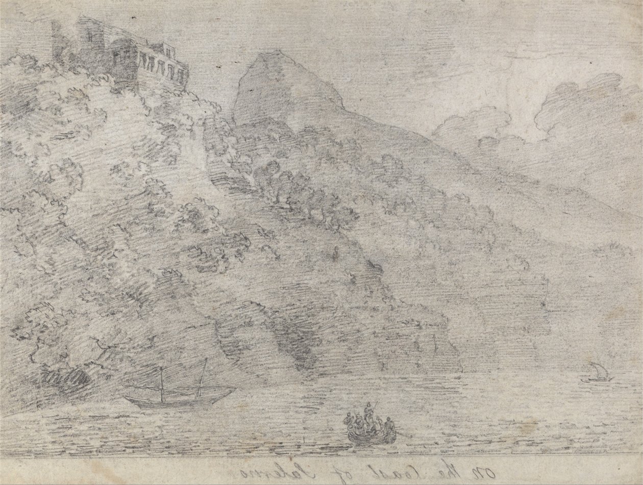 Na costa de Salerno de John Robert Cozens