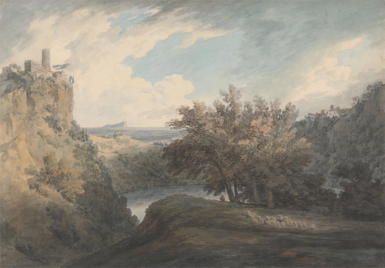 O lago de Nemi de John Robert Cozens
