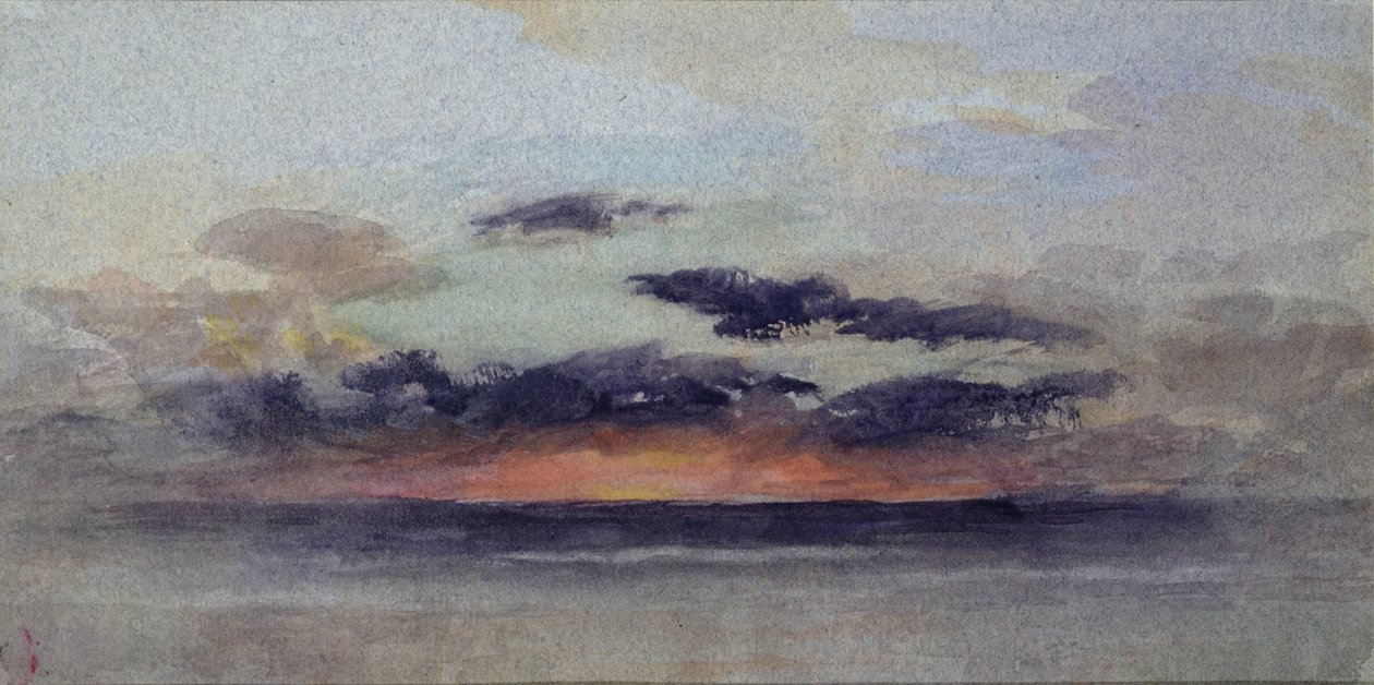 Pôr do sol tempestuoso de John Ruskin