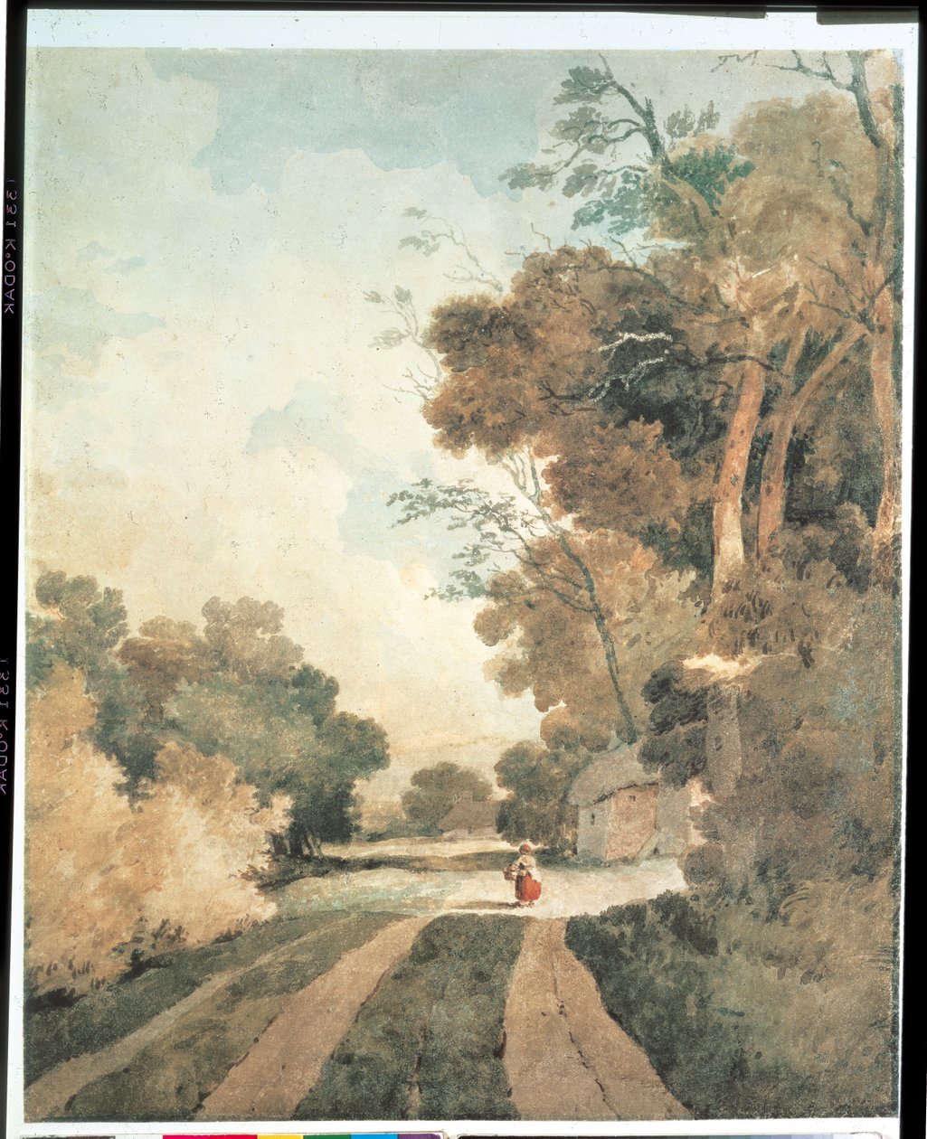 Paisagem com chalés de John Sell Cotman