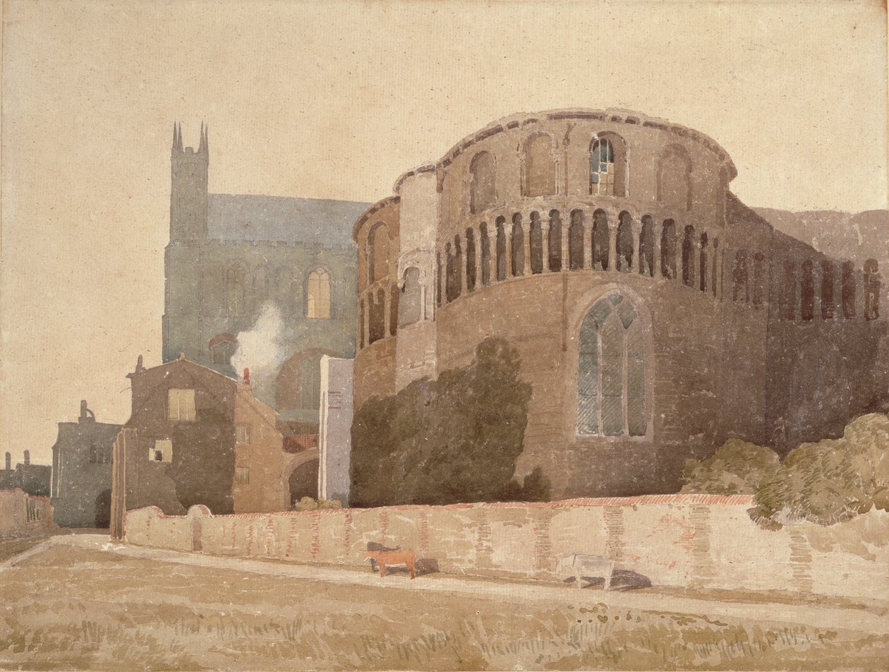 Capela de São Lucas, Catedral de Norwich, 1808 de John Sell Cotman