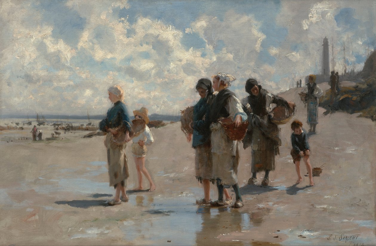 Pesca de ostras em Cancale de John Singer Sargent