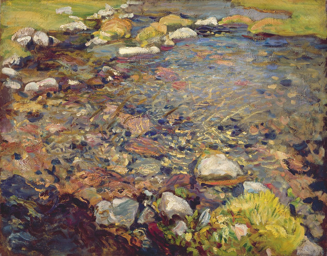 Fluxo em Val d&39;Aosta, c.1909 de John Singer Sargent