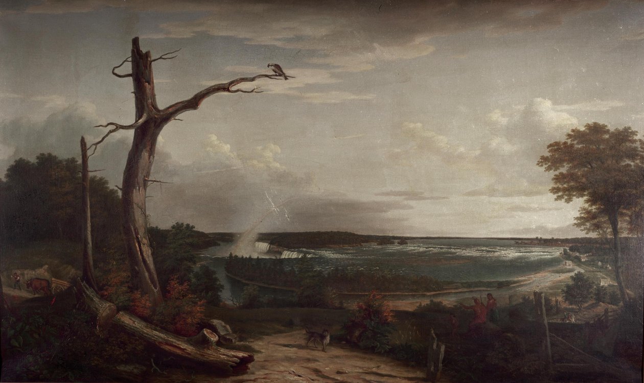 Vista, de, niagara cai de John Vanderlyn