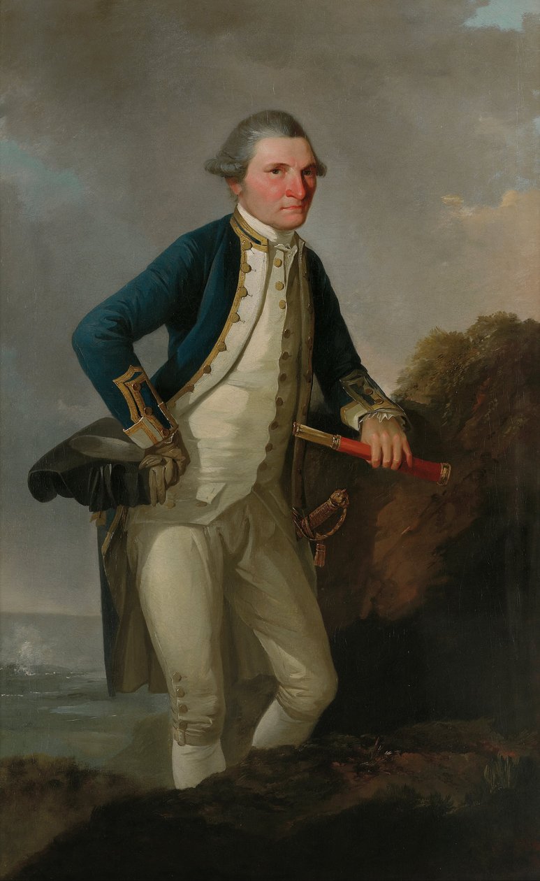 Retrato do capitão james cook de John Webber