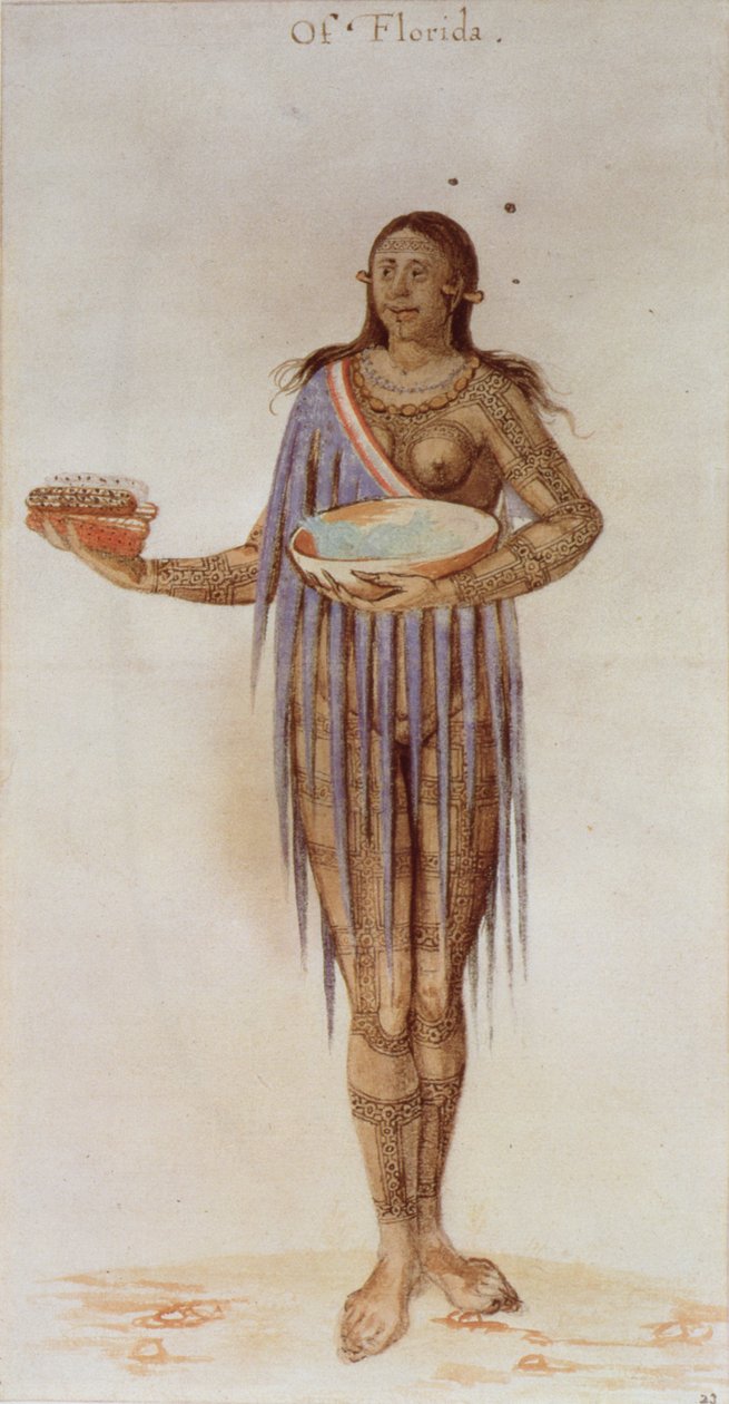 Mulher indiana da Flórida de John White