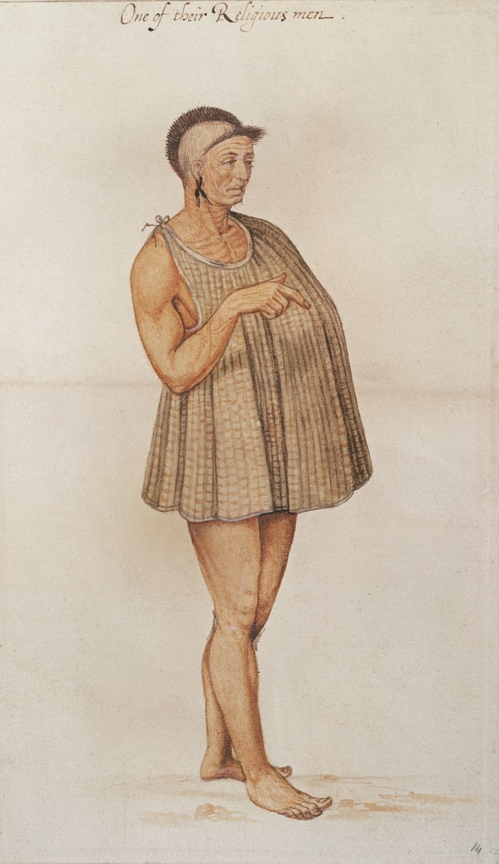 Homem religioso de Pomeiooc de John White
