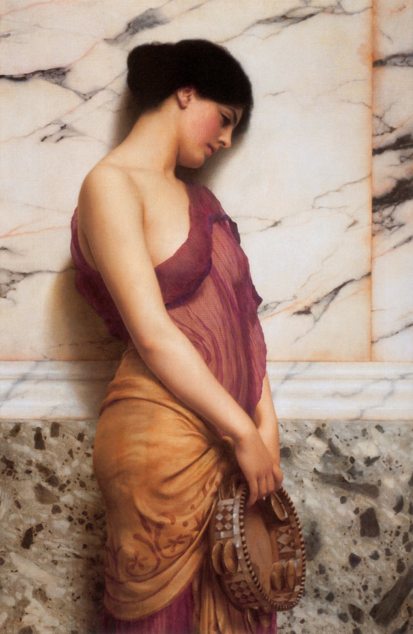 A garota pandeiro de John William Godward