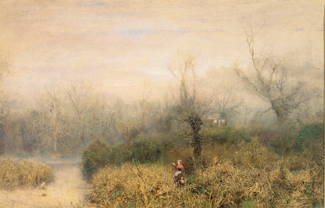 Por um lago, 1882 de John William North