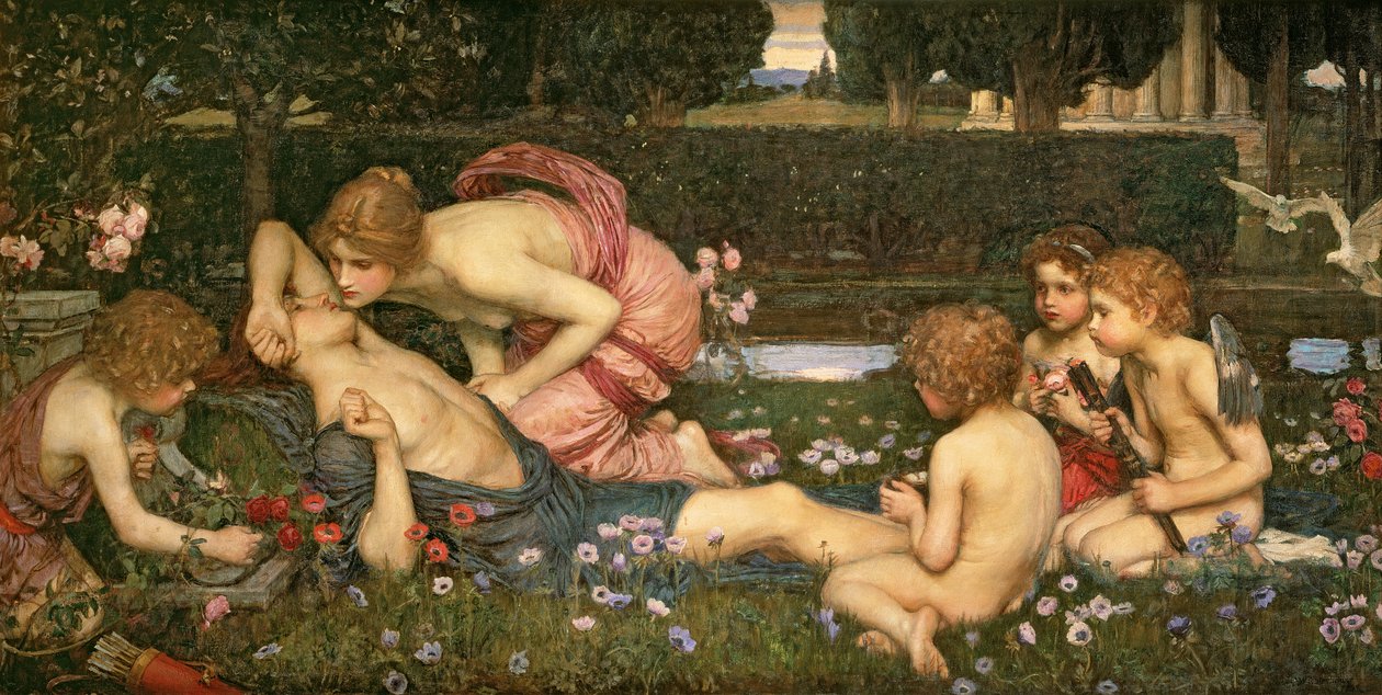 O Despertar de Adonis, 1899 de John William Waterhouse