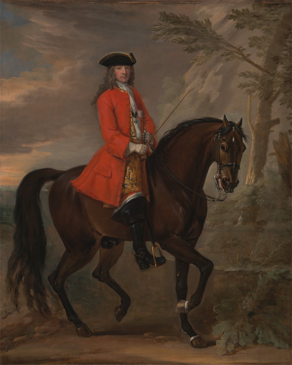 Retrato de um homem a cavalo de John Wootton