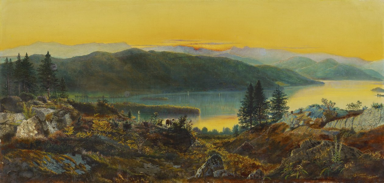 Windermere, 1863 de John Atkinson Grimshaw