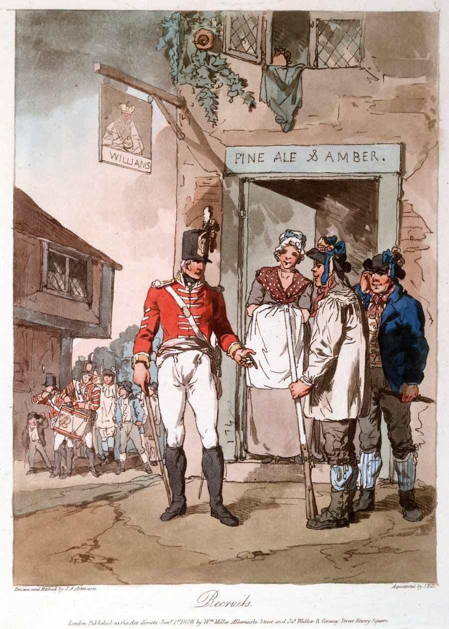 Recrutas de John Augustus (after) Atkinson