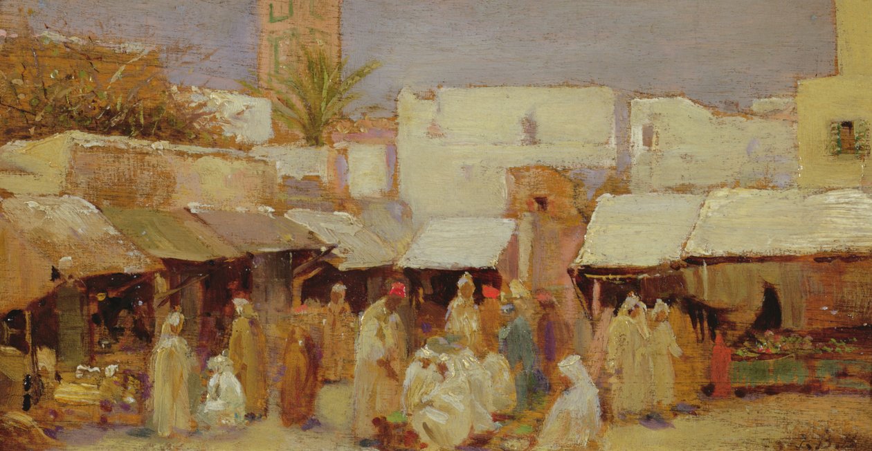 Market Place, Tânger de John Bagnold Burgess