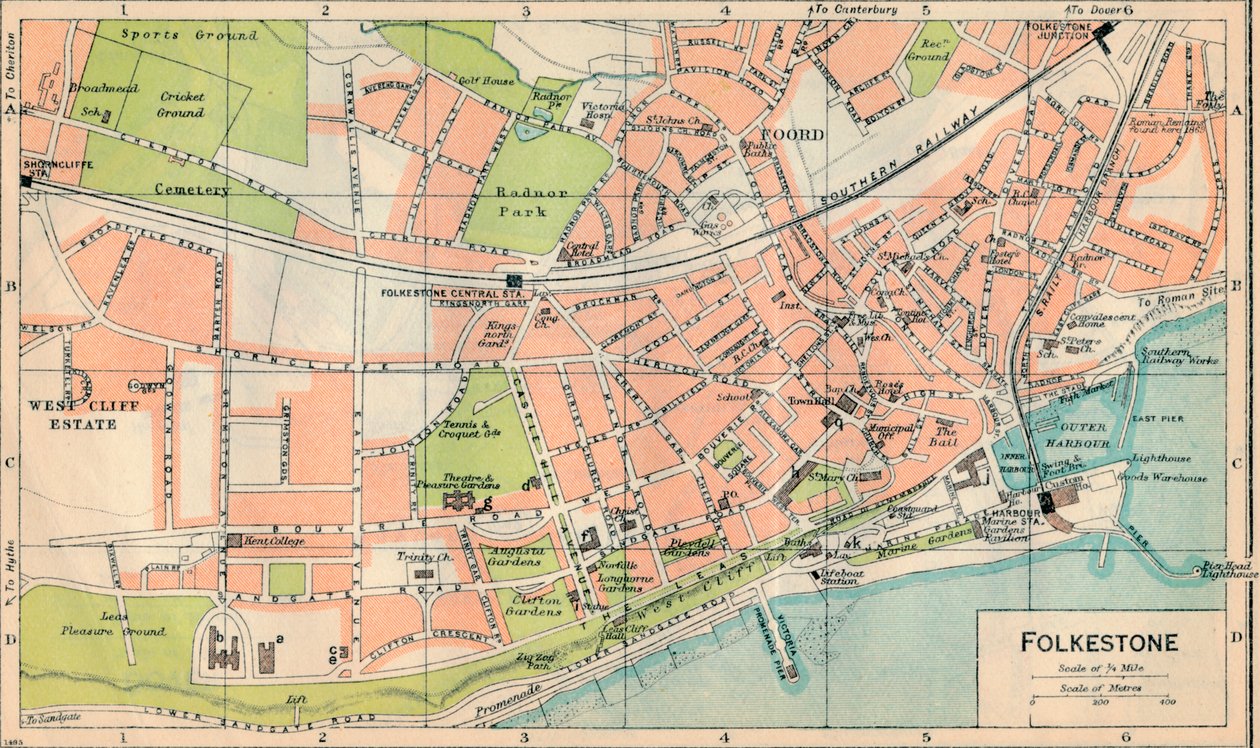 Folkestone, século XX de John Bartholomew