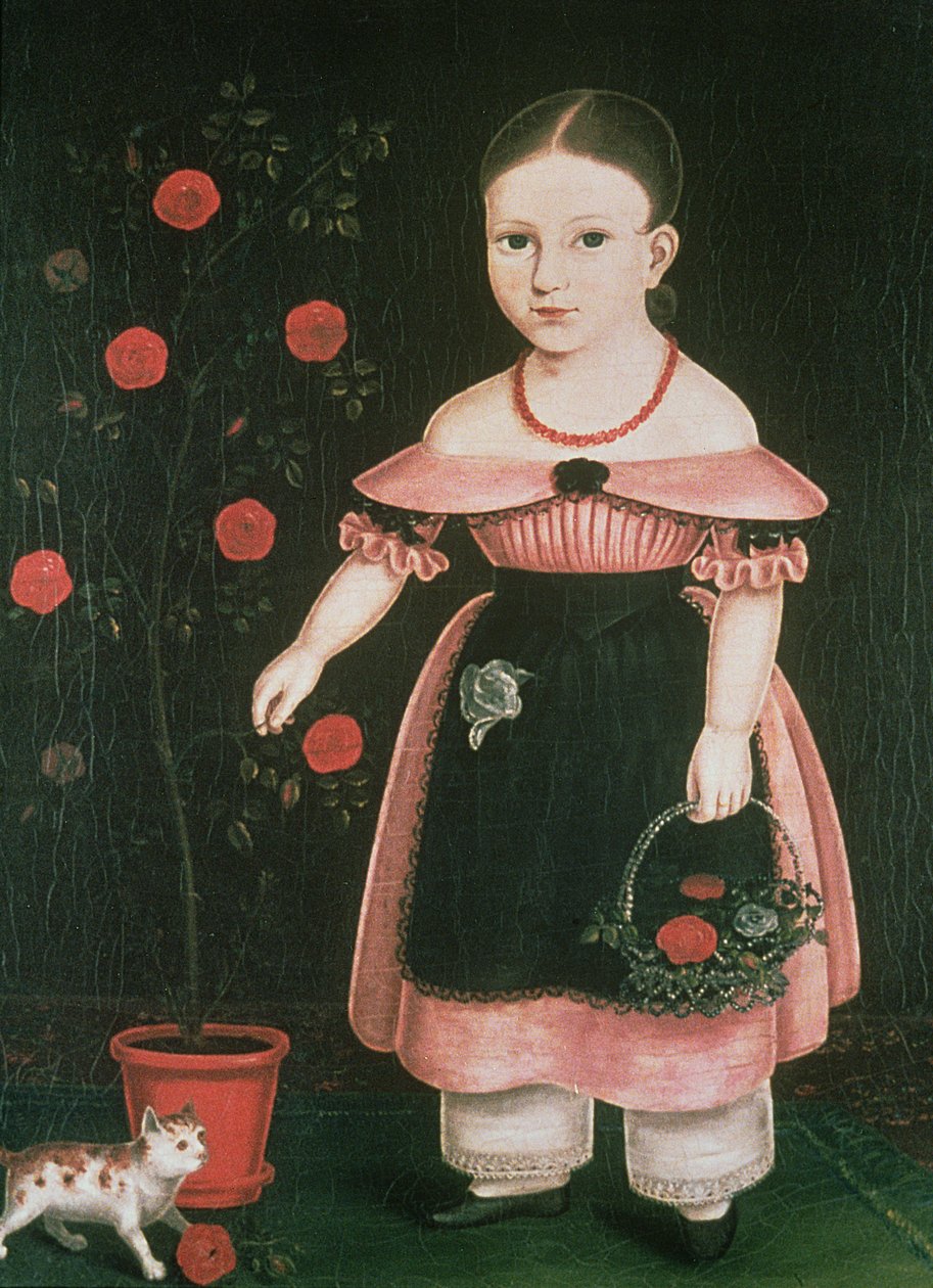 Menina na alfazema, c.1840 de John Bradley