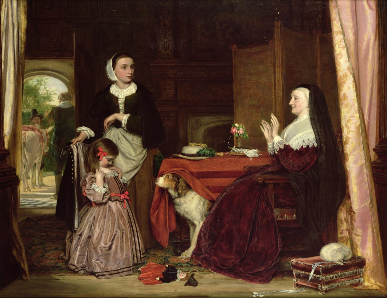 O vestido novo, 1865 de John Callcott Horsley