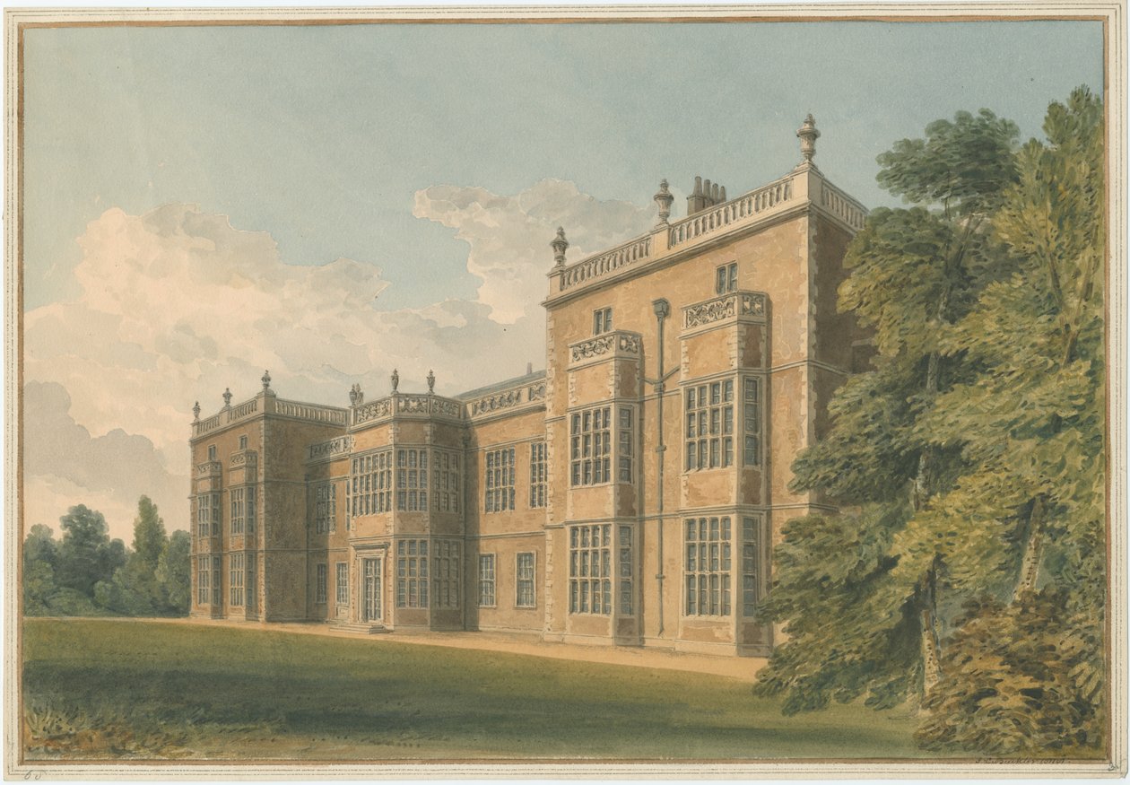 Estábulo Yorkshire - Burton, 1818 de John Chessell Buckler