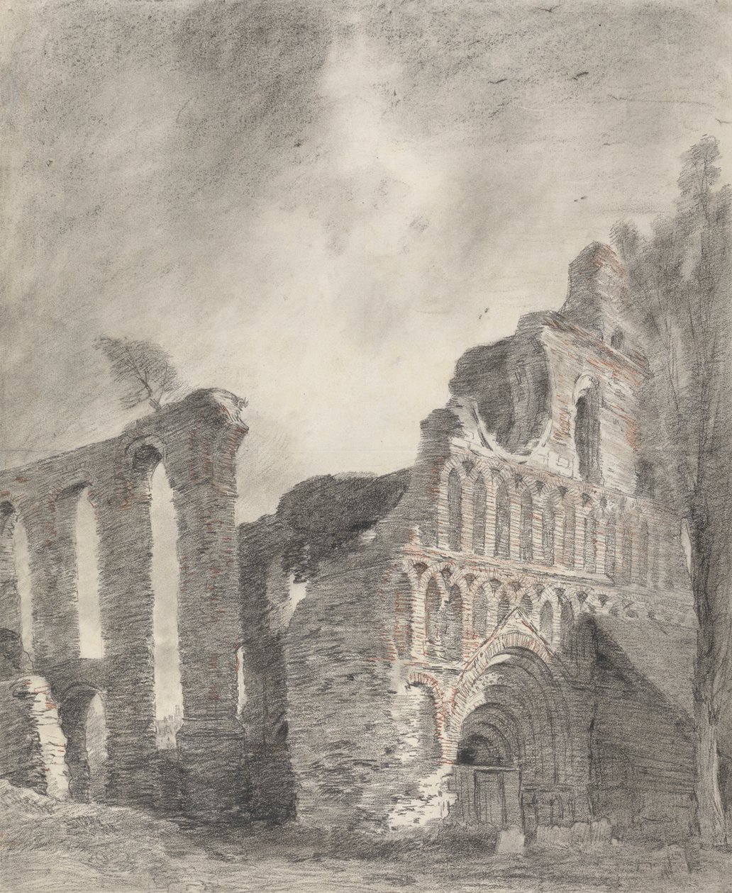 Ruína do Priorado de St. Botolph, Colchester de John Constable