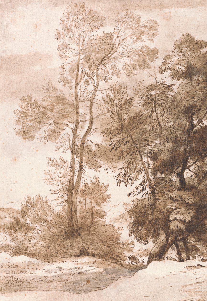 Árvores e Veados de John Constable