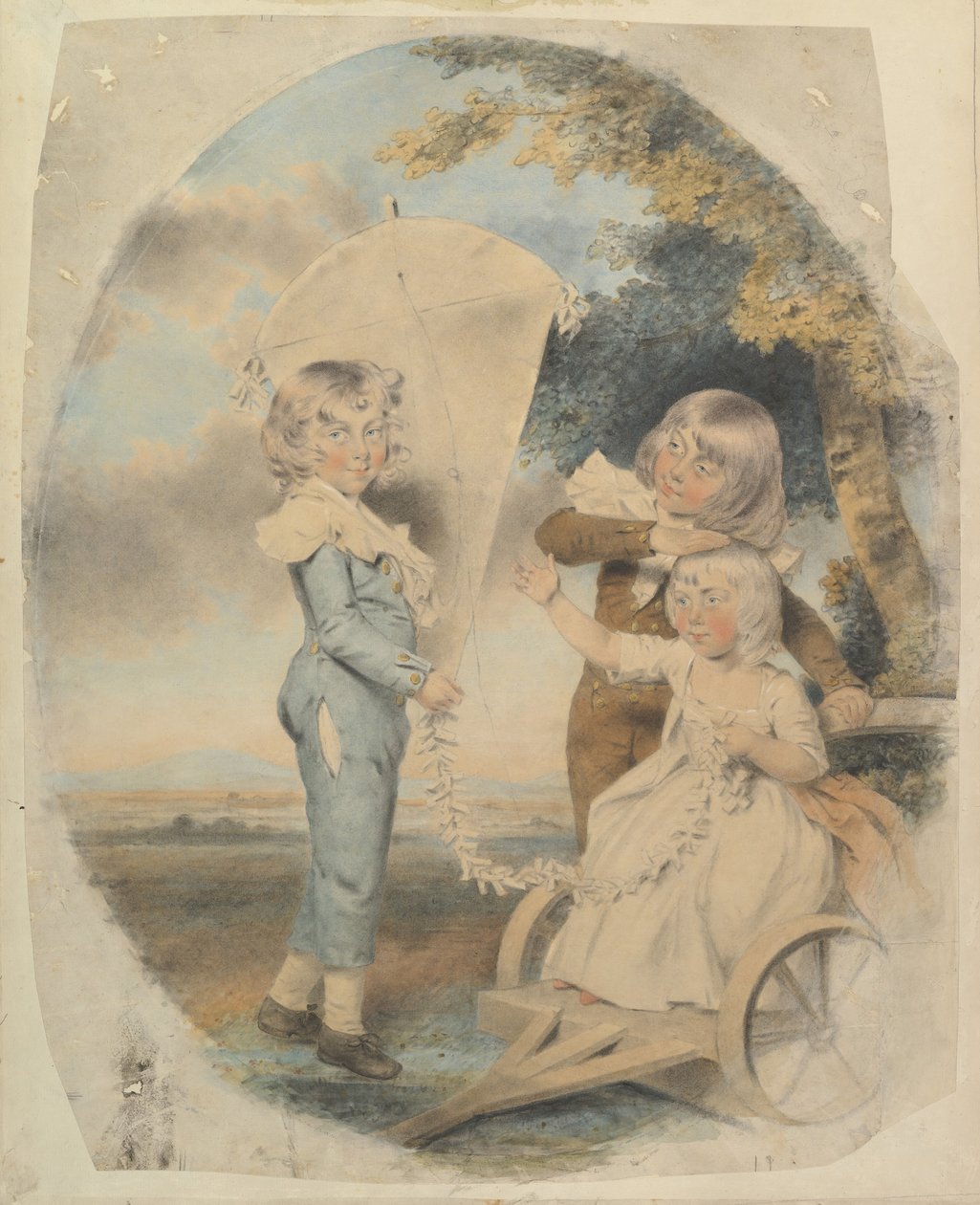 The Dyson Children, 1787. de John Downman