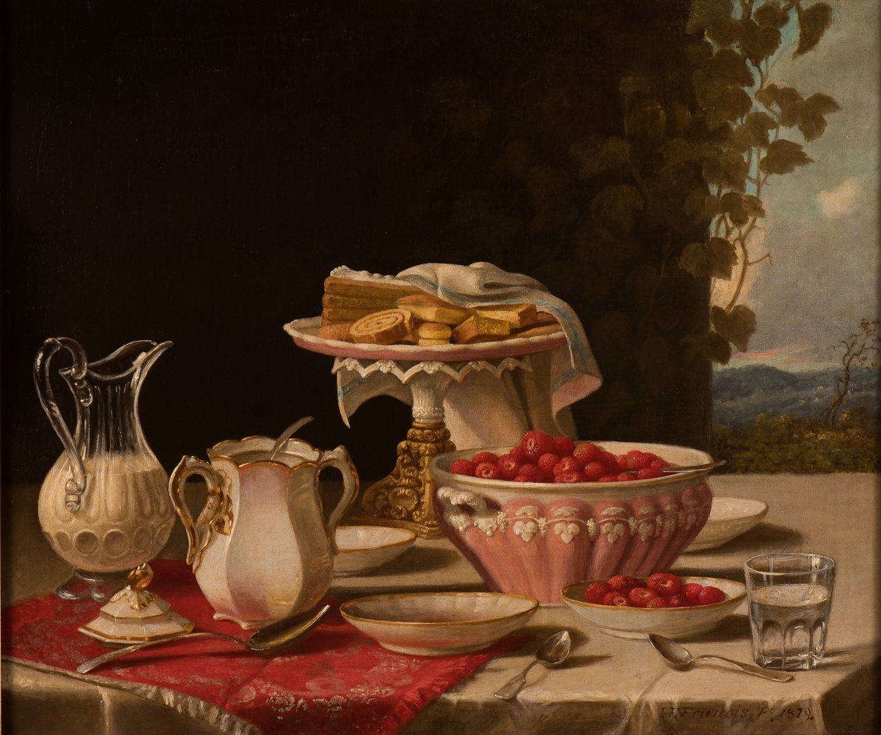 Morangos e Creme, 1879 de John F. Francis