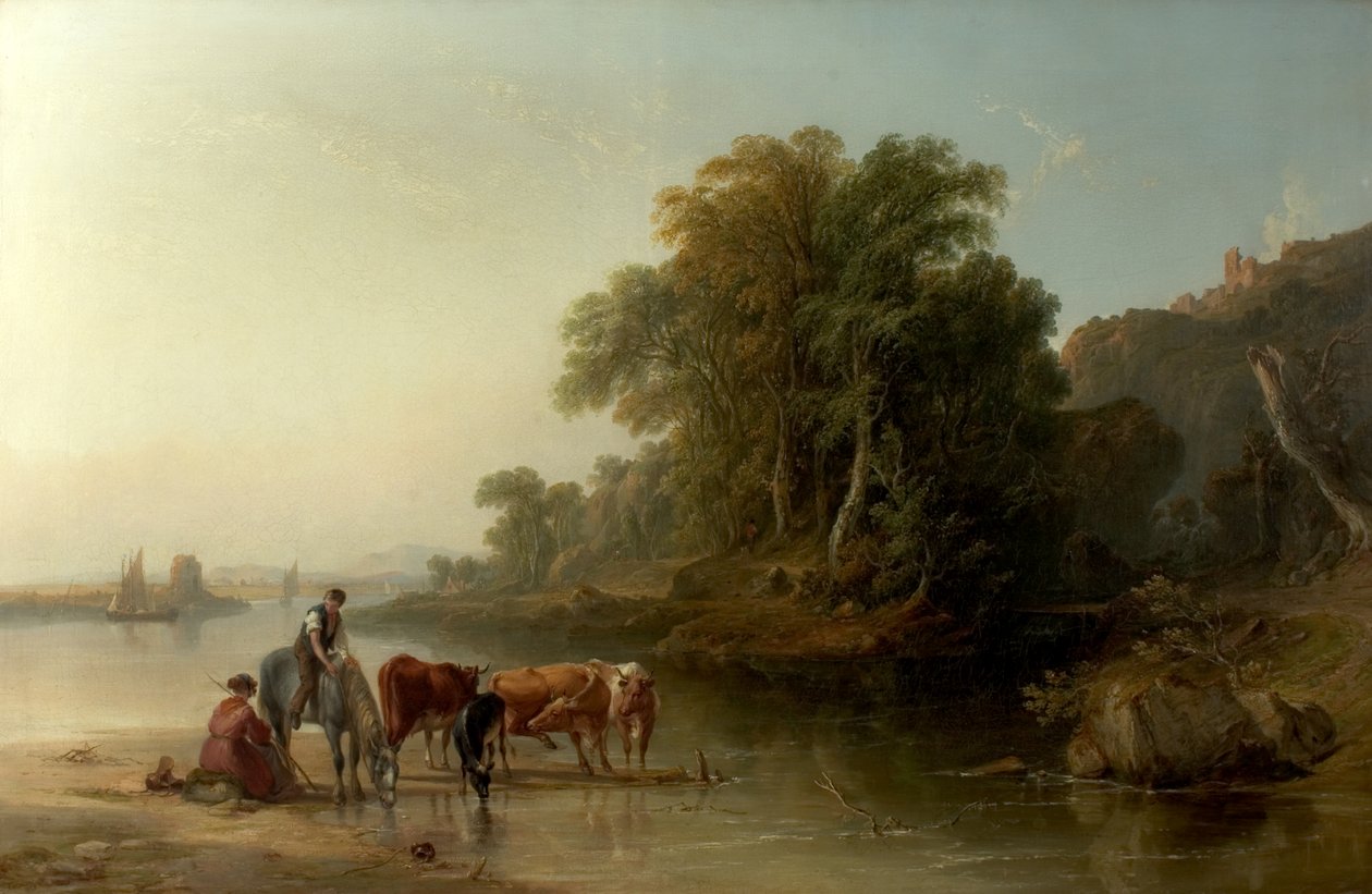 O lugar de rega, 1840 de John F. Tennant