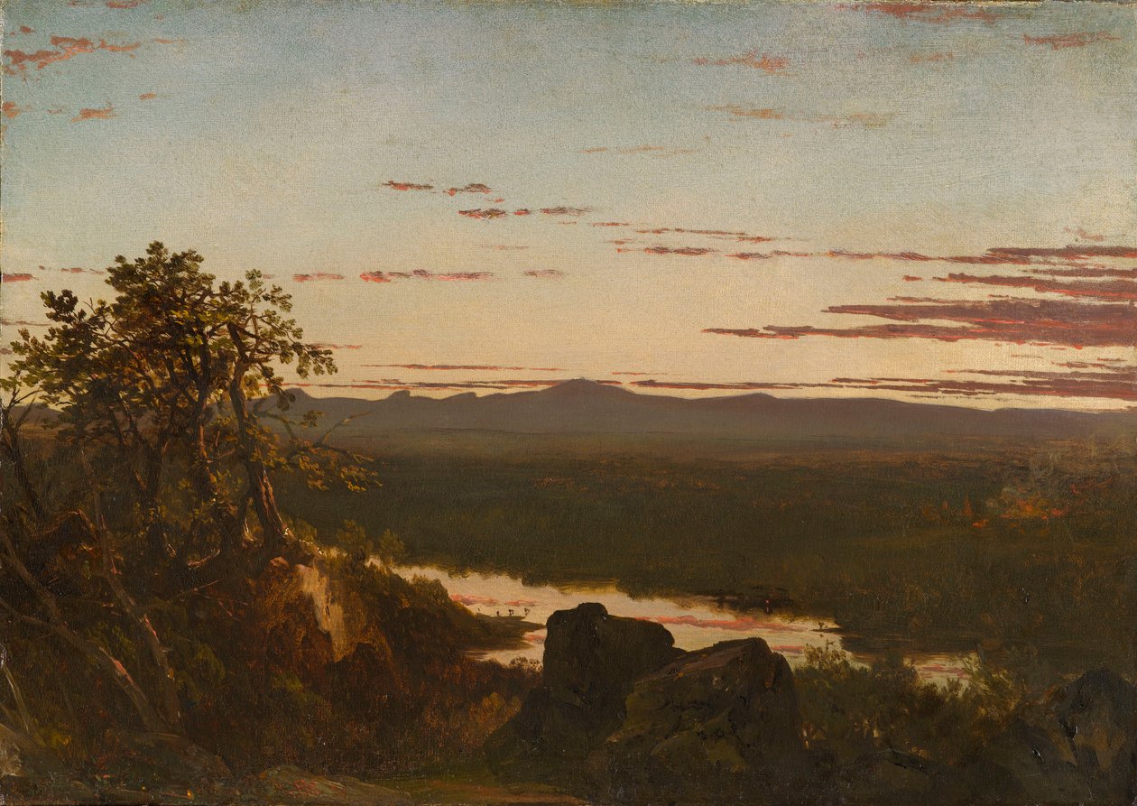 Paisagem do pôr do sol de John Frederick Kensett