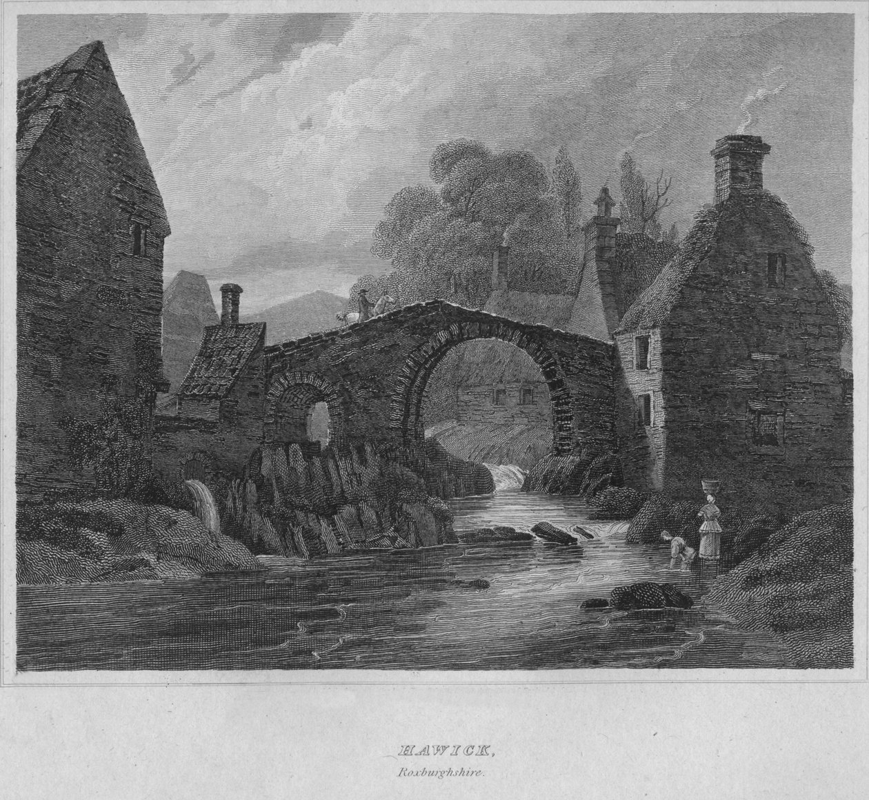 Hawick, Roxburghshire, 1814 de John Greig