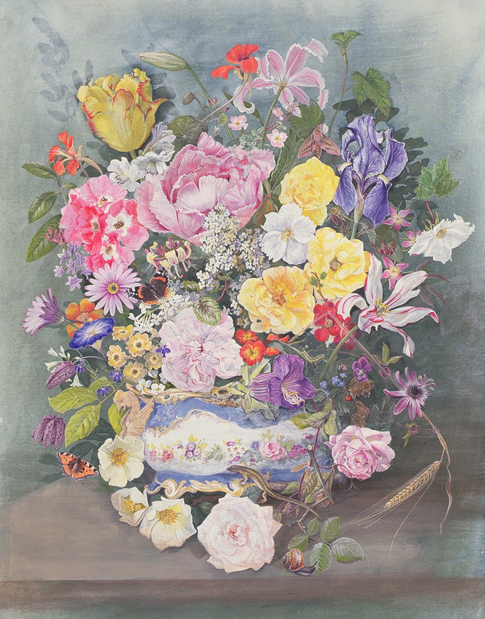 Flores em uma Jardineira Sevres de John Gubbins
