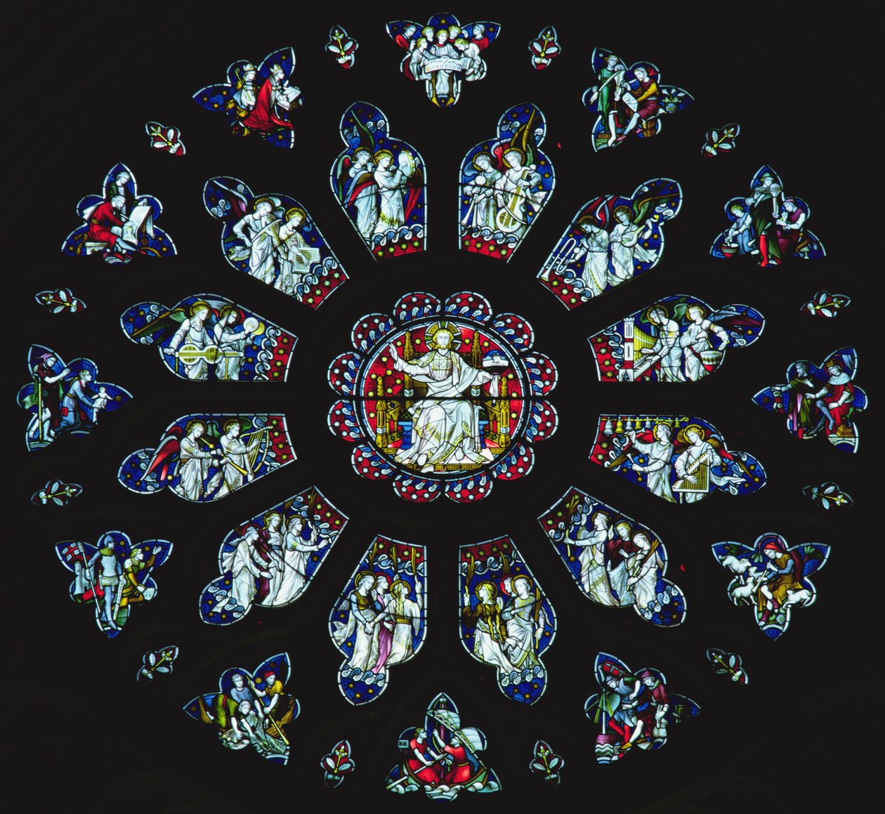 Janela rosa oeste (vitral) de John Hardman