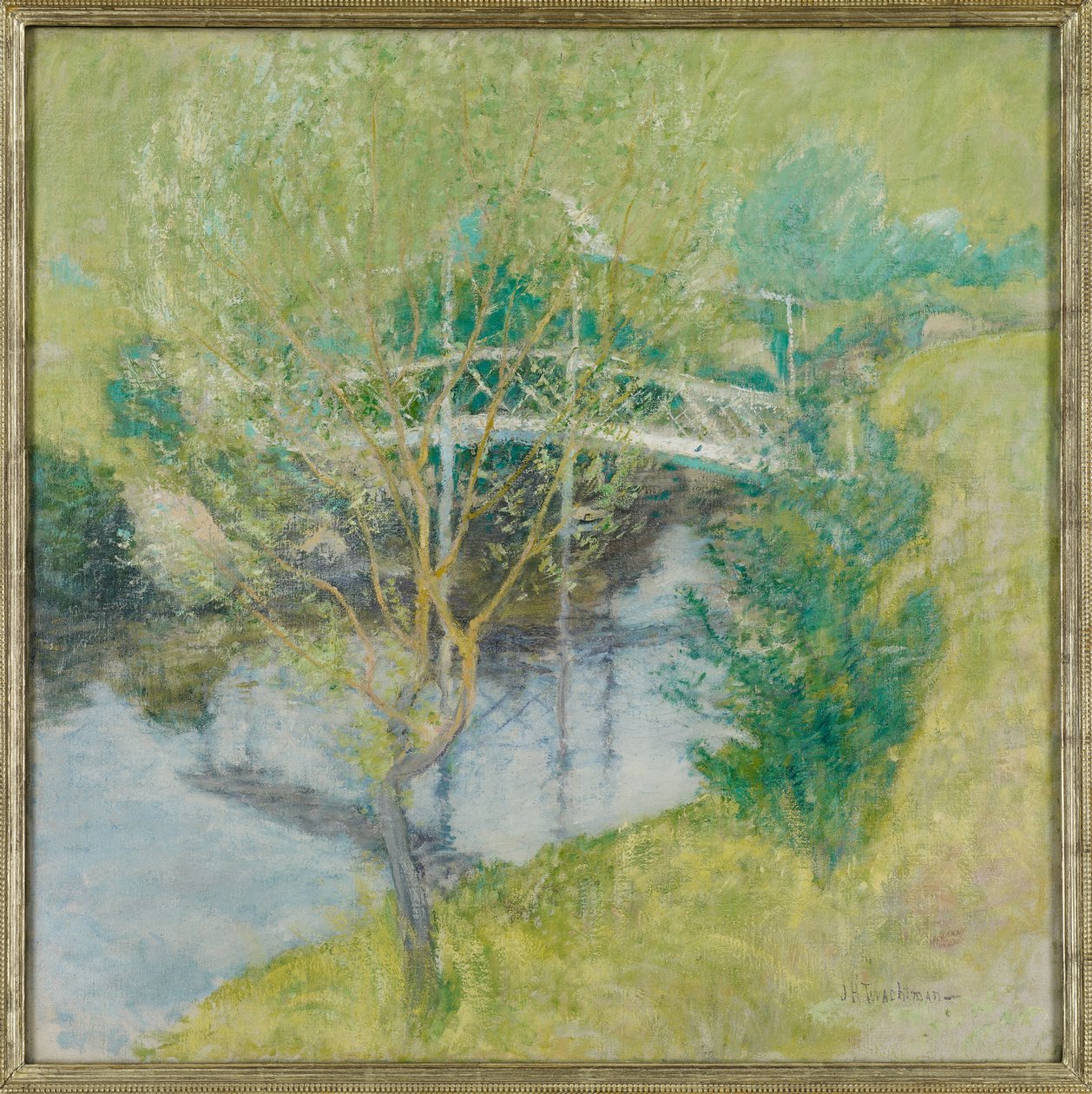 A ponte branca, c.1895 de John Henry Twachtman