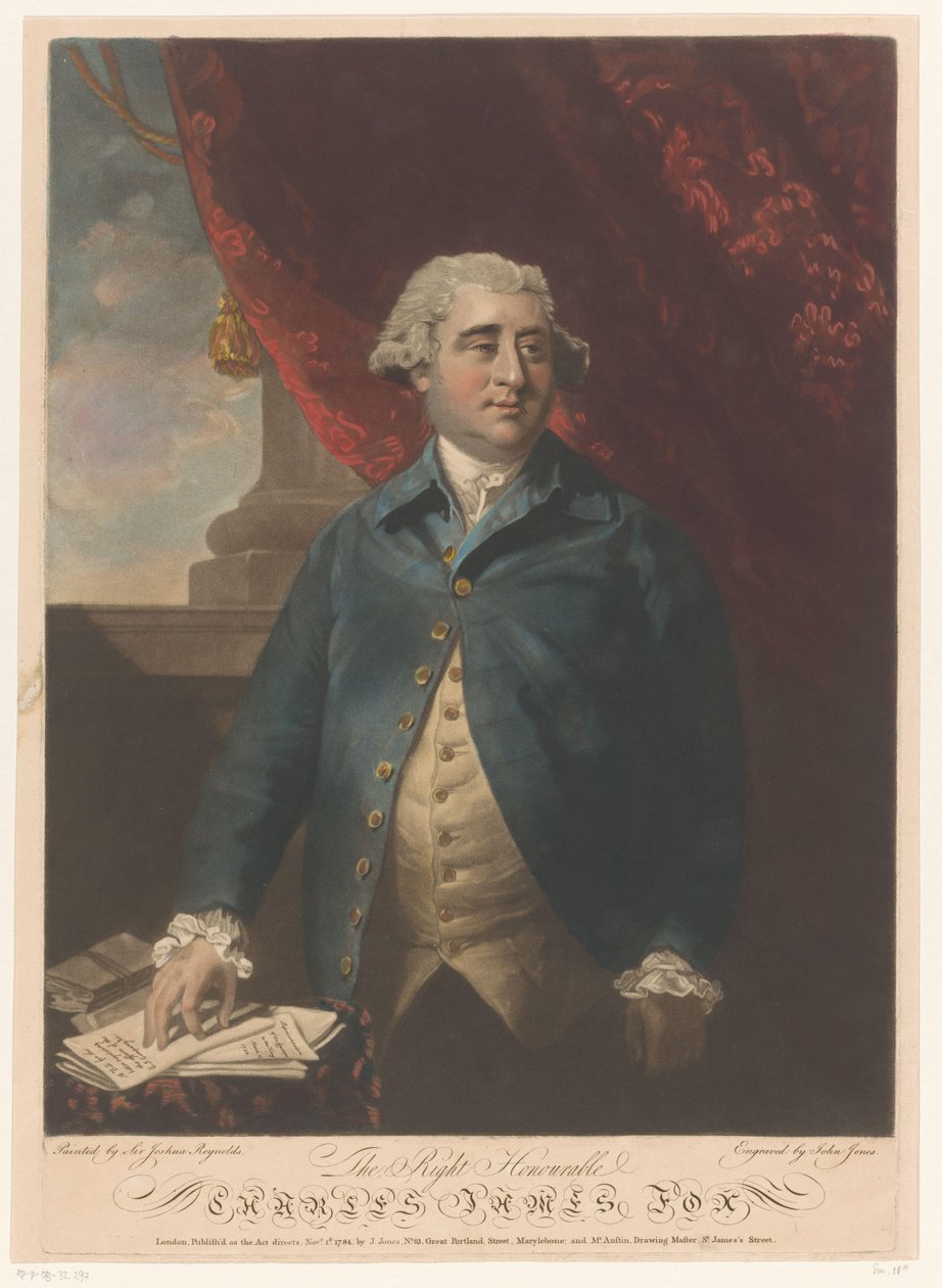 Portret de Charles James Fox de John Jones