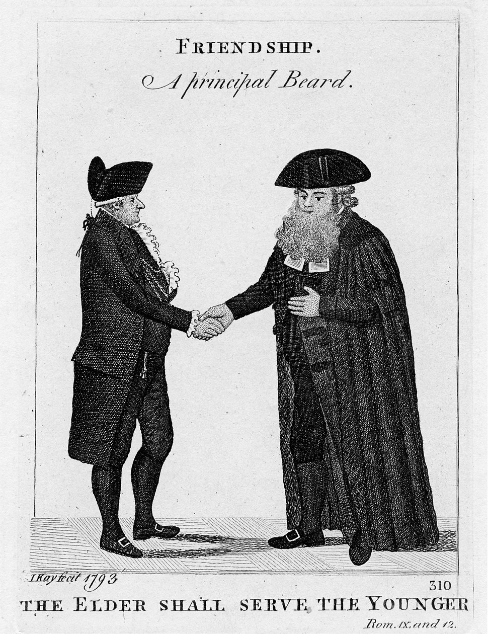 Amizade - Uma Principal Barba 1793 de John Kay