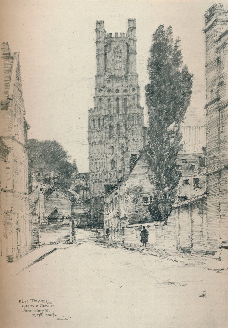 Torre de Ely, do sul, 1924 de John Keppie