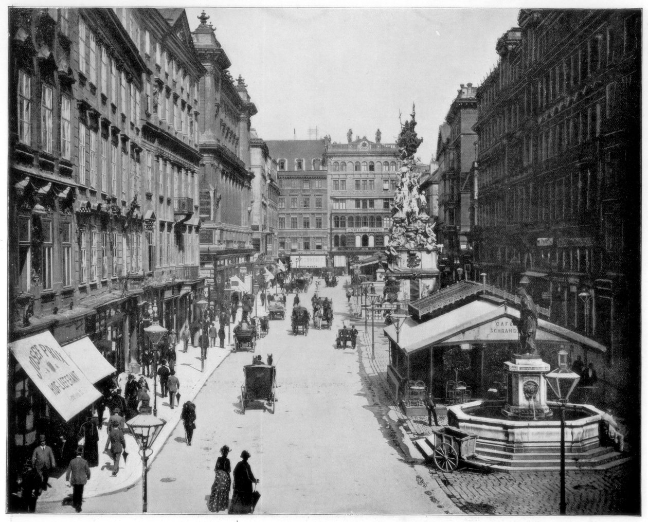 O Graben, Viena, final do século XIX de John L. Stoddard