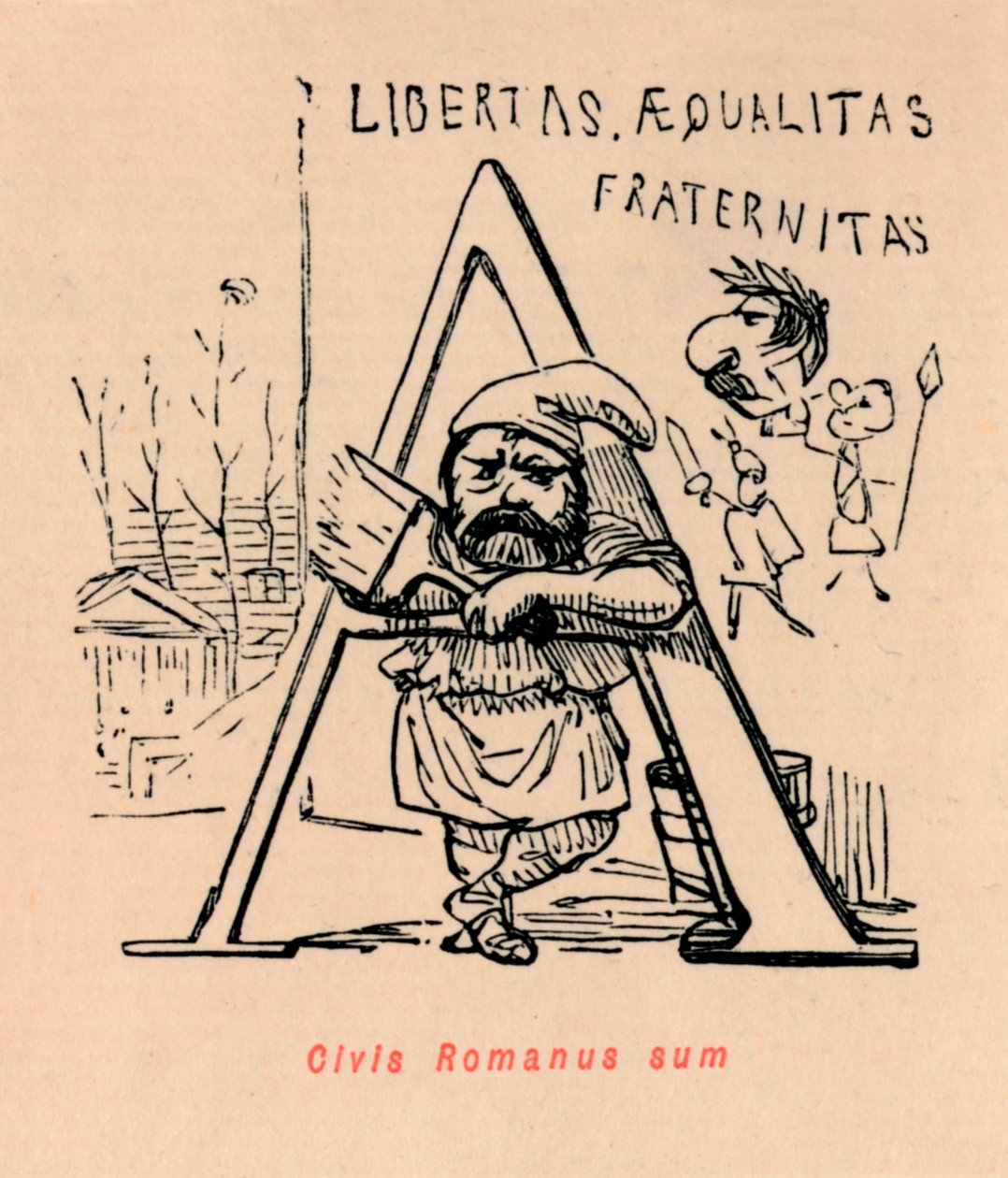 Eu sou um cidadão romano de 1852 de John Leech