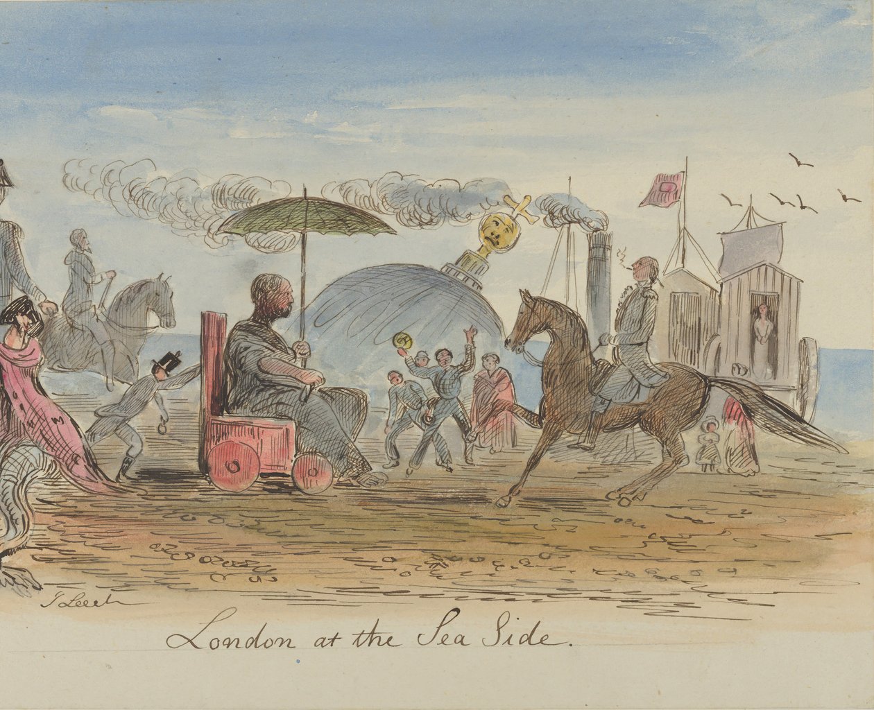Londres no Sea Side, 1830-64. de John Leech