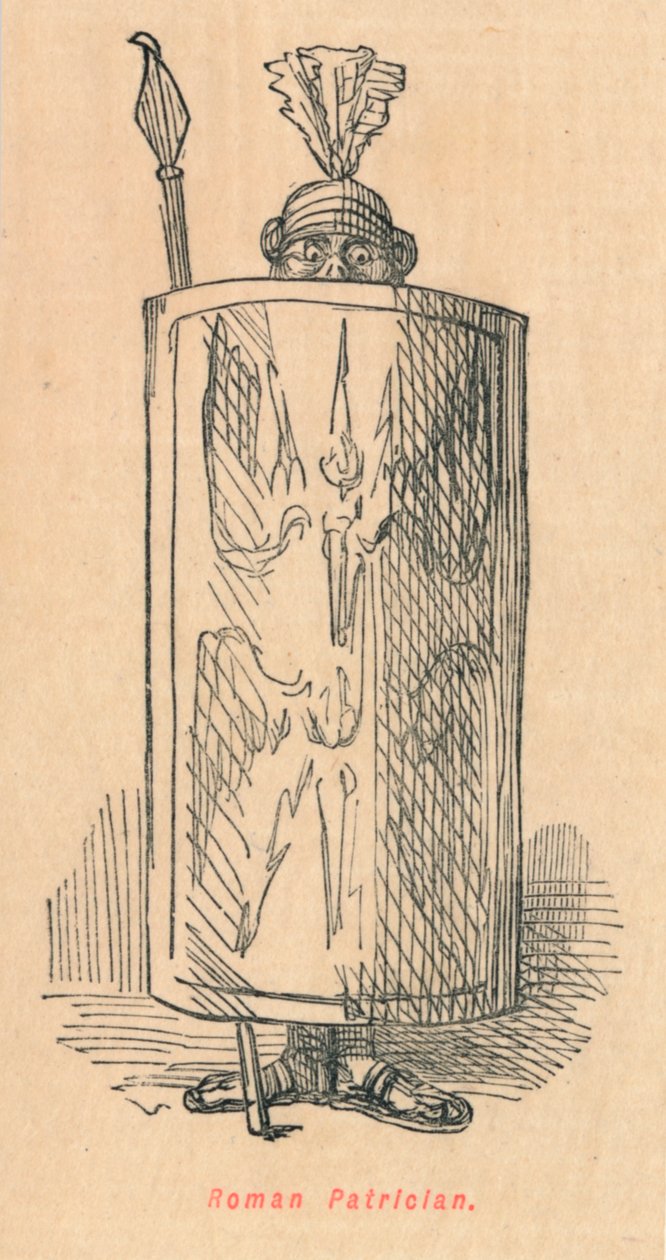 Patrício romano, 1852 de John Leech