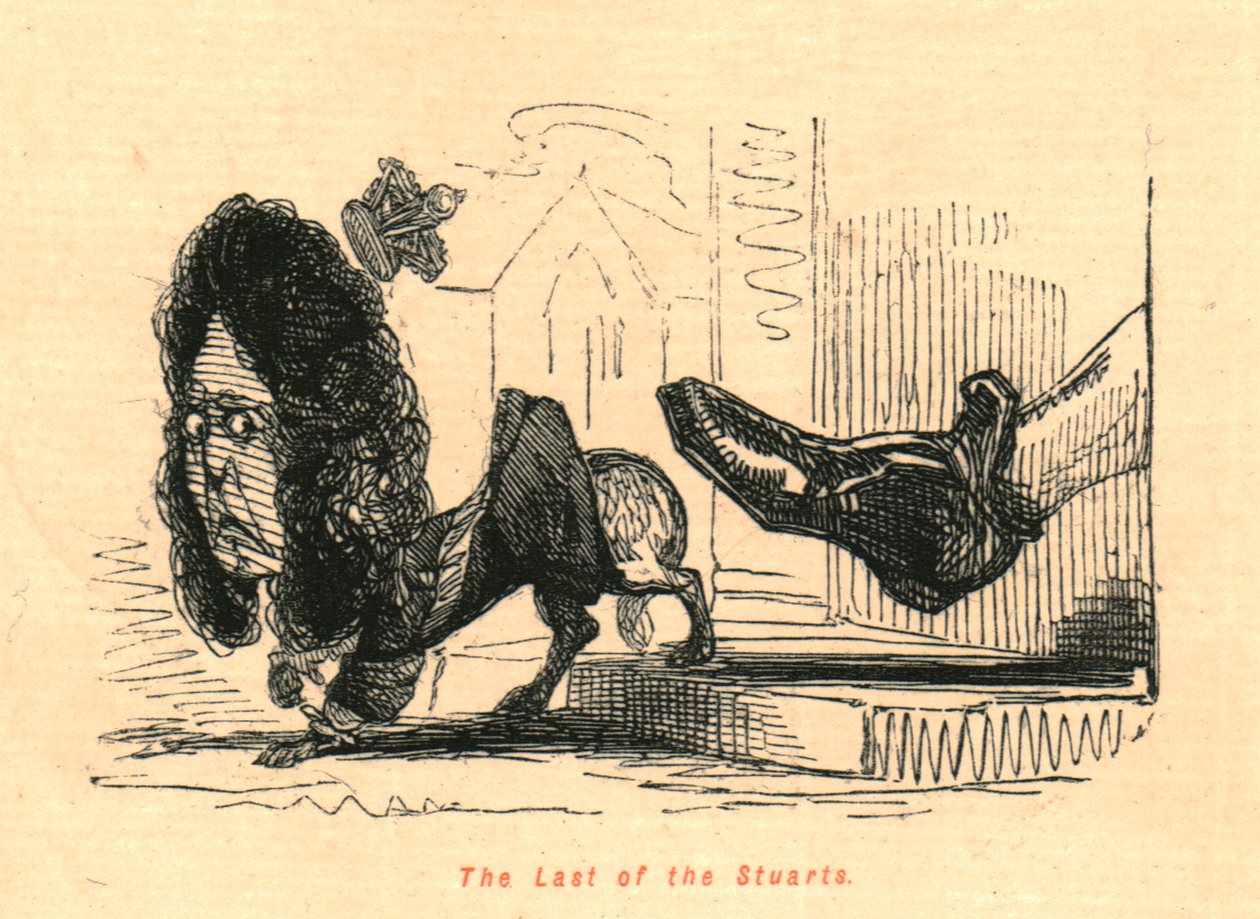 O Último dos Stuarts, 1897. de John Leech