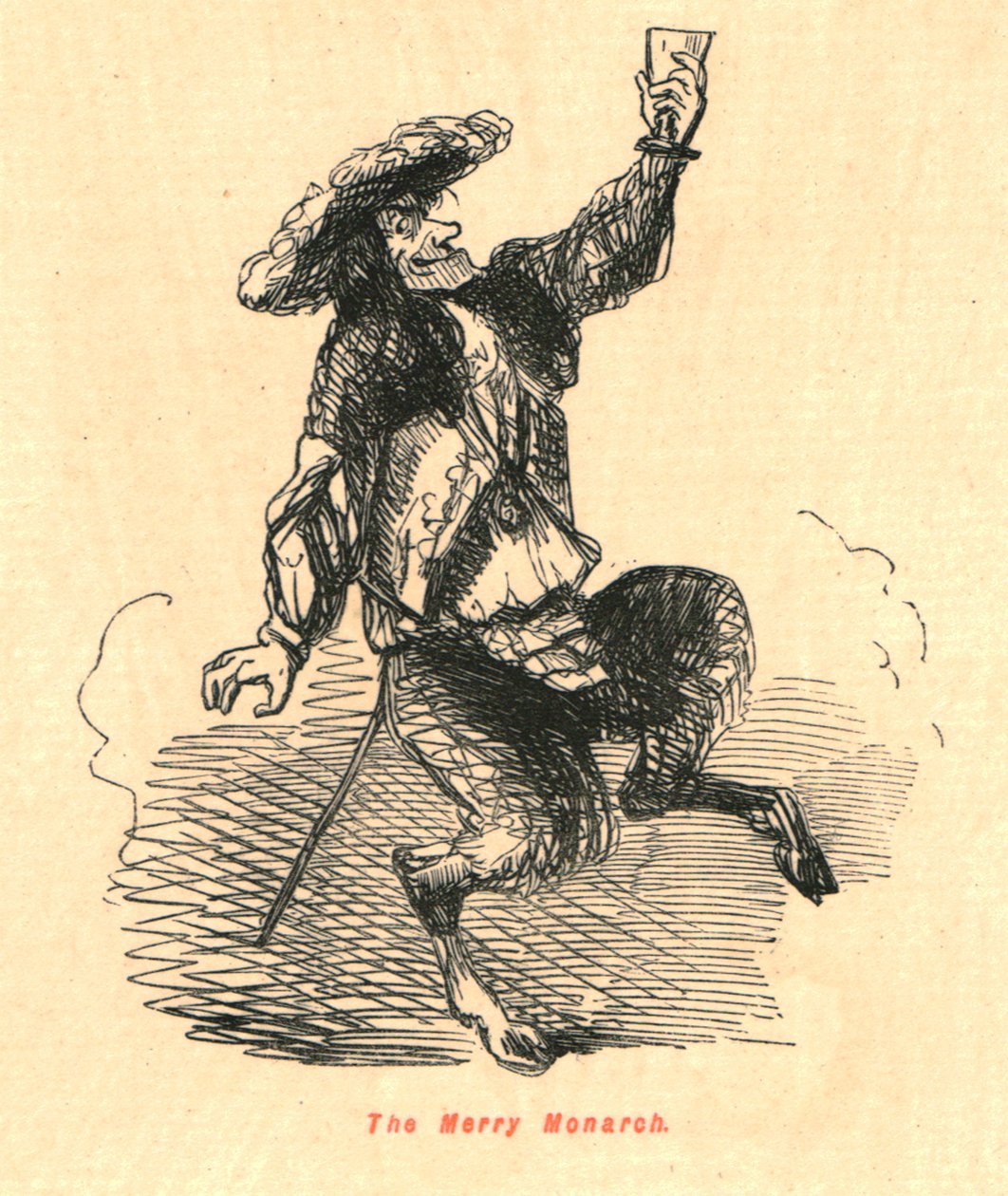 O monarca alegre, 1897. de John Leech