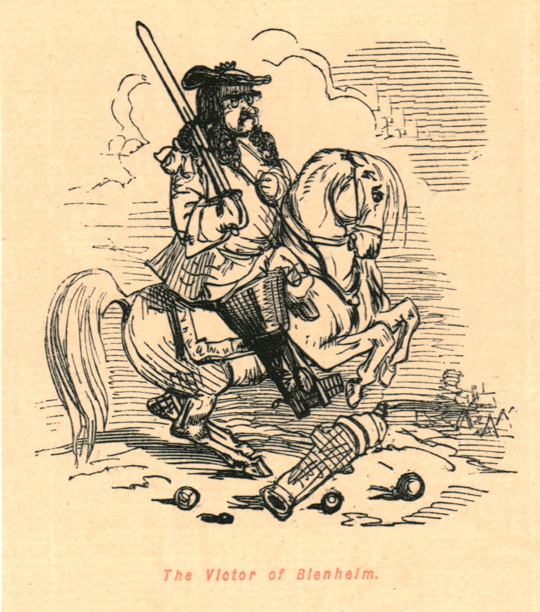 O vencedor de Blenheim, 1897. de John Leech