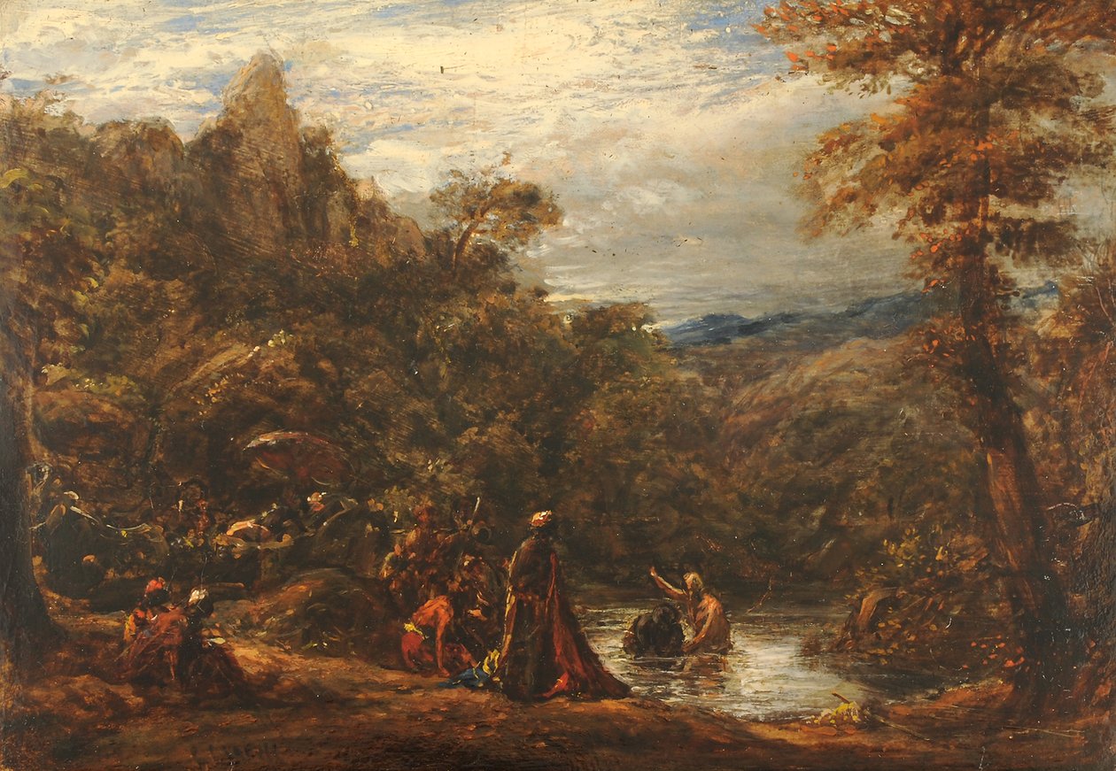 Batismo do eunuco, 1835-45 de John Linnell
