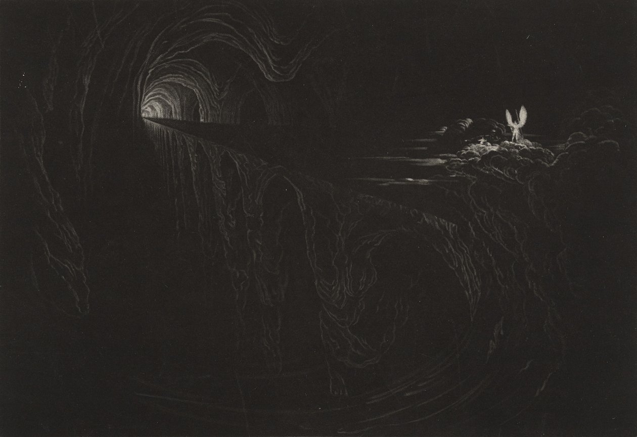 Ponte do Caos, c.1827 (mezzotint) de John Martin